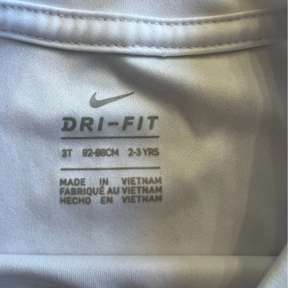 Nike Dri-FIT Toddler Girls T-Shirt 3T White Tie-Dye Logo